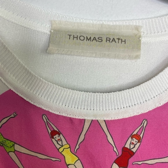 THOMAS Rath quirky swimming ladies silk tank top - Picture 4 of 10